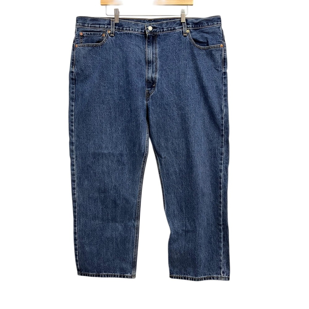 Levis 505 Jeans Mens 46x29 Blue Wash Regular Straight Denim 5 Pocket No‎ Size